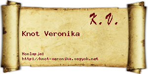 Knot Veronika névjegykártya