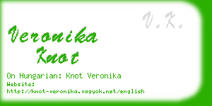 veronika knot business card